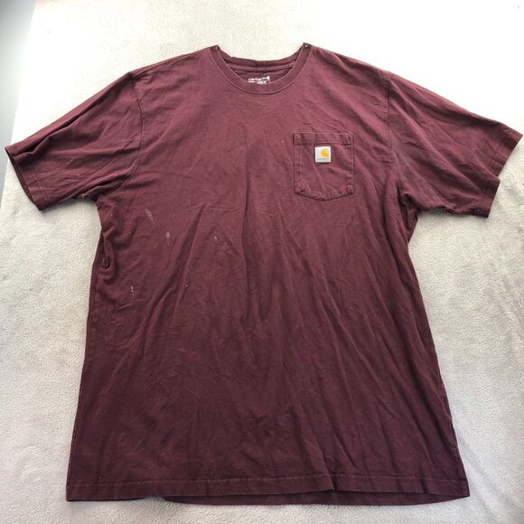 2 Carhartt Mens Work T-Shirt 2XLT Lot Of Two Short  Sleeve Casual Pocket Tee - Picture 3 of 16